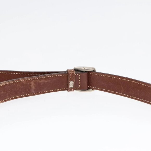 GUCCI Shoulder Bag Leather Brown Silver Auth - Picture 8 of 15